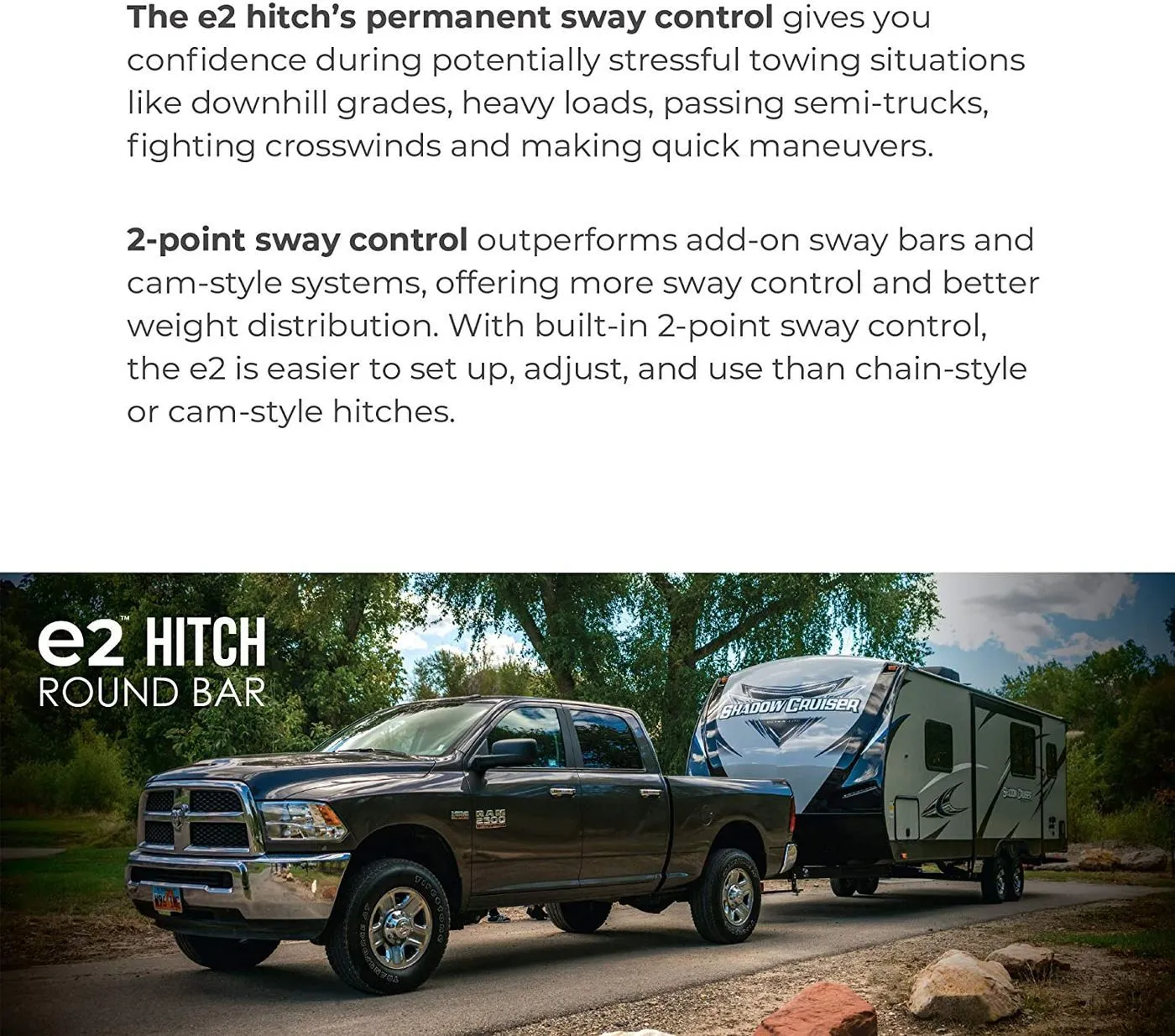 E2 600# WD Hitch Round Bar